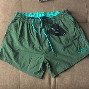 Hugo Boss Perch Swim Shorts Red